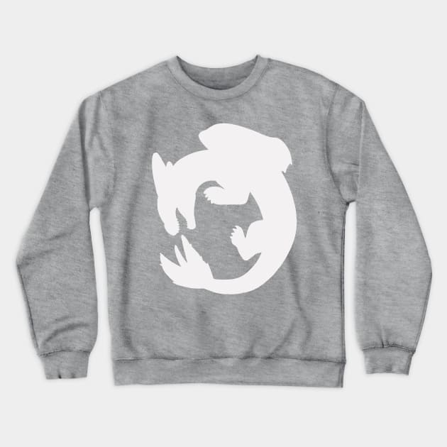 How to Train Your Dragon Lightfury Dragon Logo Crewneck Sweatshirt by panther-star